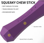 Playology Squeaky Dog Toy Fetch Stick | Durable Rubber Toys for Interactive Play | Bacon Scented Fetch Stick for Large Dogs | Floating Dog Toy Made from Non Toxic Materials
