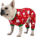 CuteBone Small Dogs Christmas Outfit Soft Puppy Onesies Pjs Dog Pajamas Pet Coat Cat Apparel Comfy Doggie Jumpsuit Bodysuit for All Seasons P135XL