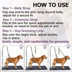 Dog Grooming Belly Straps Green Pet Grooming Supplies 3 Sets Professional Dogs Belly Band Pets Dogs Groomer Extension Strap Table Arm Loop Extender for Small Medium Large Breed (Green)
