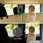 F-color SUV Cargo Liner for Dogs - Waterproof Pet Cargo Liner with Side Flaps, Comfort Dog Cargo Cover with Bumper Flap, Scrachproof Non-Slip Large Size Universal Fit SUVs Sedans Trunks Vans, Khaki