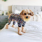 CuteBone Small Dogs Outfit Soft Puppy Onesies Pjs Halloween Dog Pajamas Pet Coat Cat Apparel Comfy Doggie Jumpsuit Bodysuit for All Seasons P73L