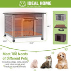 GUTINNEEN Heated Outdoor Cat House Weatherproof Insulated Feral Cat Shelter with Heated Pad and Insulated All-Round Thermal Liner for Outside Cats, Chewproof Cable Design (Winter-Ready)