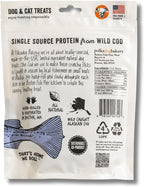 Polkadog Cod Skins for Dogs (2oz Shortie) - Single Ingredient, Wild-Caught Fish Skin Dog Treats for All Breeds – High in Lean Protein & Omega-3. Hypoallergenic, Grain Free. Handcrafted & Made in USA
