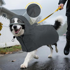 DENTRUN Heavy Duty Dog Raincoat with Hood for German Shepherd, Alaskan Malamute – All-Weather Protection for Hiking, Hunting, Stormy Days – Reinforced Seams, XXXL
