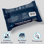 NOVEHA 120PCs Dog Wipes - Odor Eliminating and Cleaning Grooming Wipes for Dog's Paws, Body, and Butt - Perfect for Puppy and Adult Dogs - Plant-Based, Safe, Convenient & Large Unscented Wipes