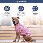 Spark Paws Knit Dog Sweater – Ultra Soft Warm Winter Dog Sweater for Small, Medium & Large Dogs – Stretch Fit Pet Sweater for French Bulldog, Pitbull, Girl & Boy Dogs Jacket, (Pink Cableknit, 3XL)