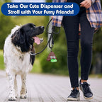 Dog Poop Bag With Holder, 450 Counts Scented Doggie Waste Bags With 1 Dispenser, Pet Poop Bags Rolls For Doggy