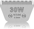 30W Wide Pet Dog Grooming Detachable Blades,Compatible with Andis,Oster A5,Wahl KM10 Clippers,Cut Length 1/50"(0.5mm),Fit for Larger Animals