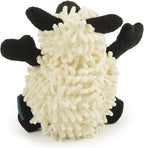 goDog Fuzzy Wuzzy Lamb Squeaky Plush Dog Toy, Chew Guard Technology - Assorted, Small