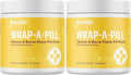 Pet MD Wrap A Pill Cheese & Bacon Flavor Pill Paste for Dogs - Make a Pocket or Pouch to Hide Pills & Medication - 8 oz (Pack of 2)