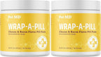 Pet MD Wrap A Pill Cheese & Bacon Flavor Pill Paste for Dogs - Make a Pocket or Pouch to Hide Pills & Medication - 8 oz (Pack of 2)