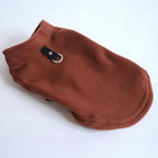 JACKO & CO - Fleece Vest Dog Sweater with Leash Ring - Soft, Warm & Lightweight Pullover Coat for Small & Medium Dogs, Puppies & Cats - Cozy Fall/Winter/Spring Pet Jacket (Brown, XXL 25-35lbs)