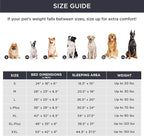 Bedsure XL Plus Orthopedic Dog Bed for Extra Large Dogs - Waterproof XLarge Dog Cat Bed, Comfort Couch Sofa with Washable Removable Cover, Pet Bed with Nonskid Bottom, Long Faux Fur-Multi Color, 48"