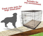 Majestic Pet Orthopedic Memory Foam Dog Crate Mat - Plush Pet Bed Pad for Crates & Kennels | USA Crafted | 42"x26" Villa Pearl