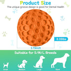 LUKITO Dog Chew Toys, Dog Toys for Aggressive Chewers Large Breed, Interactive Squeaky Balls, Tough Dog Toys with Natural Rubber for Large and Medium Small (3 Balls)