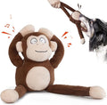 Dog Toy with Crinkle Paper & Squeaker Durable Plush Tug of War Dog Toys Interactive Soft Puppy Toy for Small Medium & Large Dogs to Keep Them Busy
