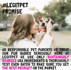 LEGITPET Hemp Hip & Joint Supplement for Dogs Soft Chews Made in USA Functional Glucosamine for Dogs Chondroitin MSM Turmeric Hemp Seed Oil Natural Pain Relief Mobility Advanced Joint 120 Treats