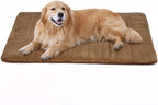 Dog Crate Pad for X Large Dogs - 41x27 Orthopedic Dog Bed with Memory Foam, Washable Water-Resistant Soft Pet Mat with Non-Slip Bottom, Khaki