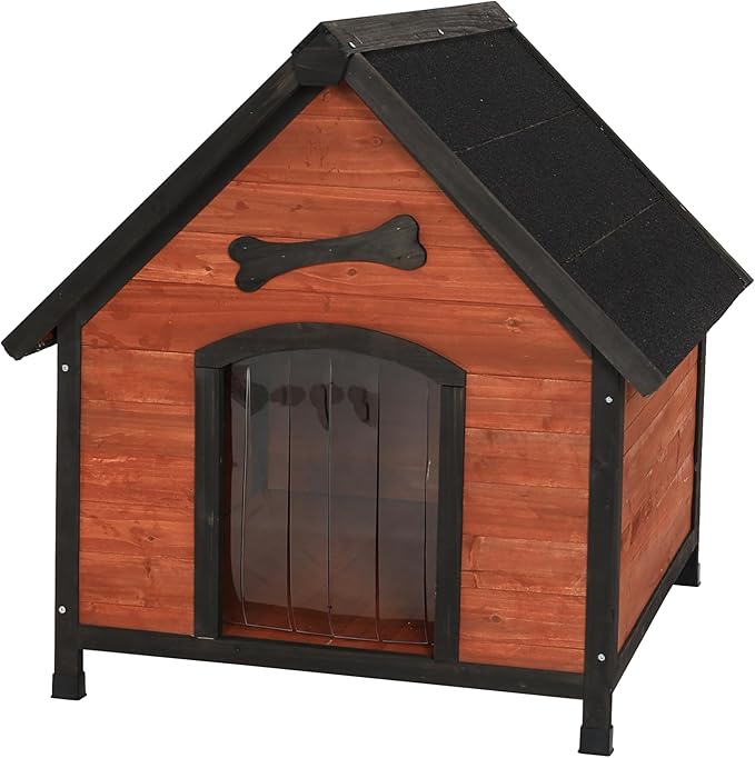 Solid Wood Dog House Comfortable Outdoor Shelter for Medium-Sized and Smaller Dog Sturdy, Durable and Easy to Clean,Can DIY,33.5’’D×30.7’’W×32.3’’H