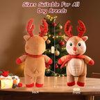 Christmas Deer Dog Squeaky Toys, Tug of War Toys Dog Chew Toys Squeaky Dog Toys Durable Dog Toys Stuffed Toys
