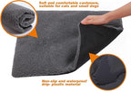 Rockever Outdoor Cat House, Large Outdoor Houses for Feral Cats with Self-Warming Mat Wooden Outside Cat Shelter Weatherproof with Escape Door