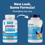 Vetnique Glandex Dog Fiber Supplement Powder for Anal Gland Health with Pumpkin, Digestive Enzymes & Probiotics - Vet Recommended (Regular or Advanced Strength) - Boot The Scoot (5.5 oz, Salmon)