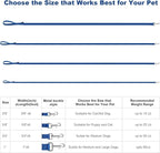 AMAGOOD 6 FT Puppy/ Dog Leashes, Traditional Style Leash with Easy to Use Collar Hook, Great for Small, Medium and Large Dogs (3/4 in x 6 ft, Pack of 1), Blue