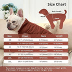 2 Layers Fleece Lined Warm Dog Jacket for Puppy Winter Cold Weather,Soft Windproof Small Dog Coat,Brown M