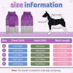 ASENKU Warm Dog Sweater for Small Medium Dogs,Pet Sweaters for Fall Winter Dog Clothing,Thicked Pullover Puppy Cat Turtleneck Sweater for Doggie Chihuahua Clothing