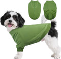 BRKURLEG Dog Sweater Warm Soft Fleece Dogs Sweaters, Turtleneck Sweatshirt for Small Medium Large Dogs, Dog Winter Coat, Christmas Pet Jacket with Zipper Cold Weather Coat (Green, S)