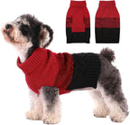 ASENKU Warm Dog Sweater for Small Medium Dogs,Pet Sweaters for Fall Winter Dog Clothing,Thicked Pullover Puppy Cat Turtleneck Sweater for Doggie Chihuahua Clothing