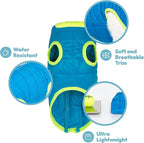 Gooby Comfort Jacket - Warm Water Resistant Zip Up Dog Jacket - Small and Medium Dogs
