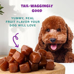 PETIPET Wildberry Plant-Based Fruit Dog Treats - Strawberry, Apple, Blueberry Soft & Chewy - Vegetarian, Vegan Dog Treats with Organic Ingredients - Low-Protein, Hypoallergenic, Gluten-Free