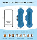 Durable Dog Chew Toy for Aggressive Chewers, Tough Natural Rubber Squeaky Dog Toy with Irresistible Beef Flavor, Dental Care, Teeth Cleaning & Boredom Relief for Medium & Large Dogs (Blue)