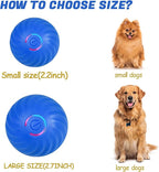 Interactive Dog Ball, Automatic Moving Toy Ball with Cover for Large Dogs, Self Rolling Best Boredom Toys for Gift, Dog Toys to Keep Them Busy(Orange, Small 2.2in)