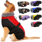 IECOii Extra Warm Reflective Adjustable Dog Jacket - Winter Coat with Buckle Fleece Turtleneck for Small to Extra Large Dogs