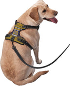 Custom Baltimore Dog Harness with Reflective Stripes Personalized Name and Number Dog Vest Harness with Pet Traction Rope for Small Medium Large Dog
