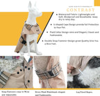 MAMORE Dog Jacket Waterproof Outdoor Vest for Smal Medium Large Dogs, Windproof Adjustable Breathable Lightweight Fashion Casual Dog Clothes (Khaki, X-Large)