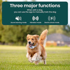 GPS Dog Electronic Fence, Wireless Training Collar- No Subscription Required, Customizable Boundaries via App 3280 FT, IPX7 Waterproof Rechargeable Collar, Automatic Sleep/Wake（White）