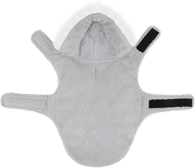 HDE Dog Puffer Jacket Fleece Lined Warm Dog Parka Winter Coat with Harness Hole 90s Colorblock - XL