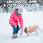 BEAUTYZOO Winter Dog Coat with Harness Built in, Warm Dog Puffer Jacket Vest Padded Fleece Cold Weather Coats Windproof Waterproof Snow Jackets Clothes for Small Medium Puppy, Pink M