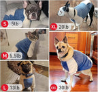 LESYPET Dog Sweater for Small to Medium Dogs, Fleece Lining Puppy Sweatshirt in Winter, Warm Puppy Clothes Pullover Jumper, Blue XX-Large