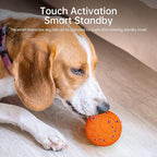 Interactive Dog Toys Dog Ball,Durable Motion Activated Automatic Rolling Toys for Medium/Large Dogs,Automatic Moving, Bouncing,and Rotating,E-TPU Material, IP54 Waterproof (Orange)
