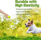 2 inch Dog Training Tennis Balls and Rubber Balls, Interactive Dog Playing Balls Dog Toy Balls Chew Toys for Small Medium Size Dogs Playing Fetching (16 Pack)