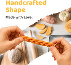 iPaw Turkey Dog Treats, All Natural Human Grade Dog Treat, Suitable for Training chew, US Sourced Raw Material, Hypoallergenic, Rawhide Alternative, Braided Stick (Pumpkin)