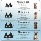 Supet Dog Grooming Hammock Harness for Dogs Cats, Relaxation Pet Nail Clipper Hammock, Restraint Dog & Small Animal Leashes Sling for Groomingk for Nail Trimming (Black, 2XS)
