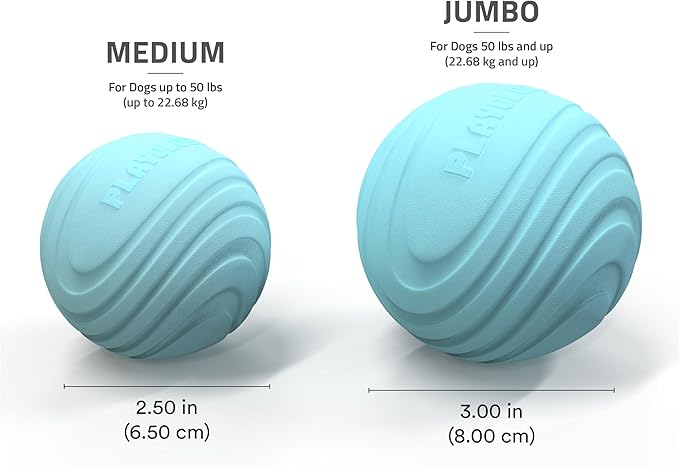 Playology Dog Toys | Dual Layer Ball Durable Chew Toy for Aggressive Chewers | Jumbo Peanut Butter Scented Toy - Easy to Clean and Made from Non Toxic Materials