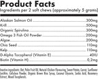 Omega 3 Alaskan Salmon Oil Treats for Dogs 30 Fish Oil Chew Supplement Skin and Coat Allergy and Itch Relief Hip & Joint Health Brain Shedding Hot Spots Treatment Omega 3 6 9 EPA & DHA Fatty Acids