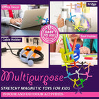 MAGMEN Strong X3 Magnets Enhanced Grip Fidget Toys 10-Pack | ADHD Autism Anxiety Relief | Sensory Desk Toys Kids & Adults | Travel Office Stress Relief | Ages 3+ Child Safety Certified. Opaque Colors