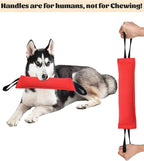 Clysrou Dog Tug Toy Dog Tough Jute Bite Pillow Lasting Training Equipment Puppy to Large Dogs Interactive Toy